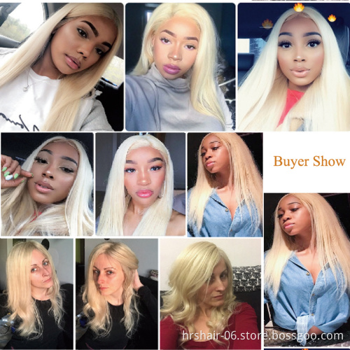 Wholesale 613 Russian Blonde Virgin Brazilian Human Hair Blonde 40 inch Bundles With Frontal  Cuticle Aligned 613 Hair Extension